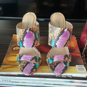 Steve Madden snake print heels